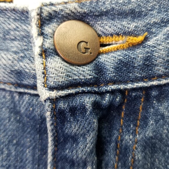 G. Label Goop Jeans Women's 29 Blue Hi-Rise Wide Leg Med Wash Denim USA - Picture 3 of 16